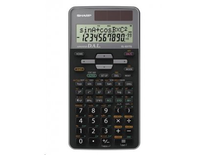 SHARP kalkulačka - EL531TGGY - šedá - box - Solární + baterie SH-EL531TGGY