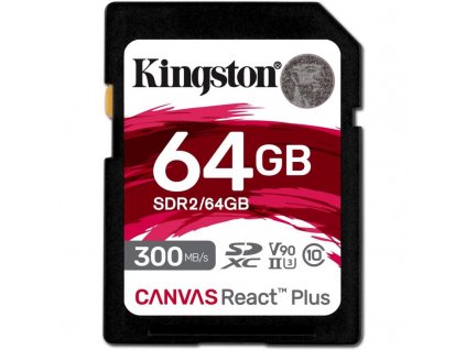 KINGSTON SDXC Canvas React Plus 64GB SDR2/64GB