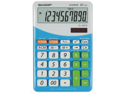 SHARP kalkulačka - EL-M332BBL - modrá SH-ELM332BBL