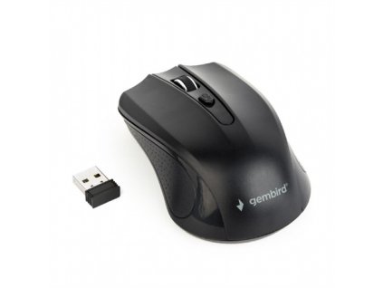 Myš GEMBIRD MUSW-4B-04, čierna, bezdrôtová, USB nano receiver MUSW-4B-04