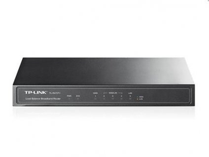 tp-link TL-R470T+, 5 port Fast Ethernet Multi-Wan Router for SMB, Configurable WAN/LAN Ports up to 4 Wan ports, 1U/13" TL-R470T+
