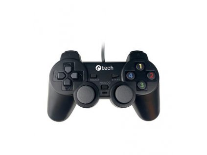 Gamepad C-TECH Callon pro PC/PS3, 2x analog, X-input, vibrační, 1,8m kabel, USB GP-05