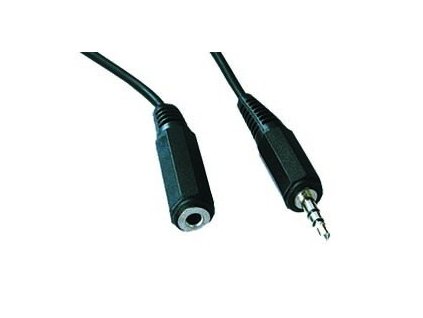 Kabel prodloužovací jack 3,5mm M/F, 1,5-2 m audio CCA-423