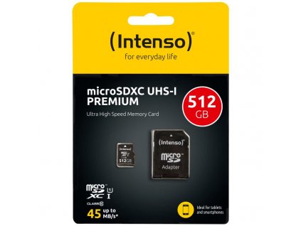 INTENSO Micro SDXC karta 512GB Class10, UHS-1 3423493