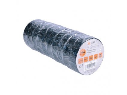 Solight izolačná páska, 15mm x 0,13mm x 10m, čierna AP01C