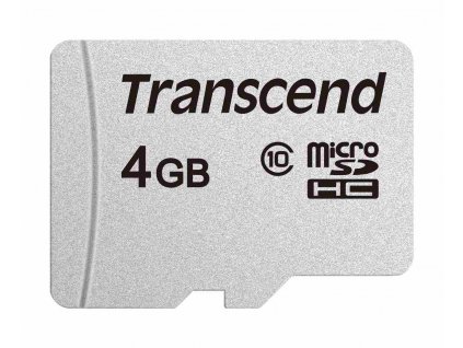Karta TRANSCEND MicroSDHC 4GB 300S, trieda 10, bez adaptéra TS4GUSD300S