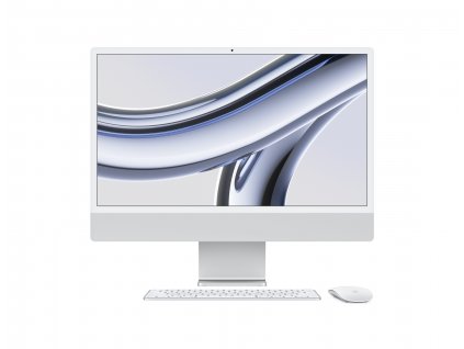 Apple iMac 24/23,5''/4480 x 2520/M3/8GB/256GB SSD/M3/Sonoma/Silver/1R MQR93CZ/A