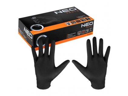 NEO 97-691-L Nitrilové rukavice, čierne, L 100ks 97-691-L