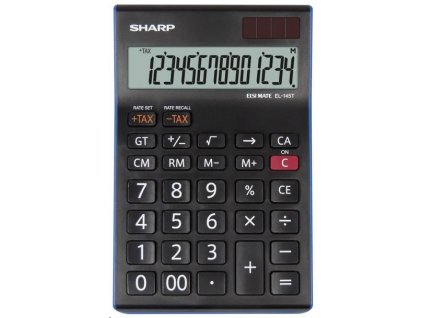 SHARP kalkulačka - EL-145TBL - černá SH-EL145TBL