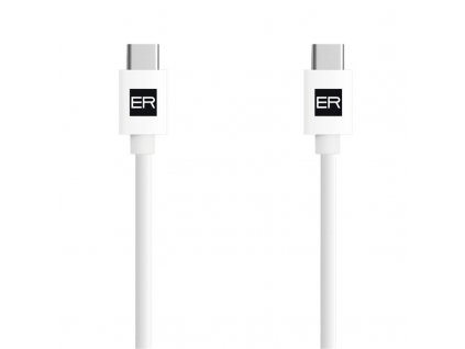 ER POWER kabel USB-C/C 3A 60W 120cm bílý ERPWCC3A120-WH