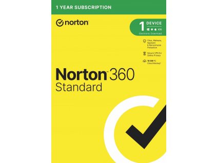 NORTON 360 STANDARD 10 GB + VPN 1 používateľ pre 1 zariadenie na 1 rok ESD 21405801