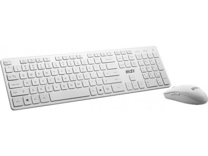 MSI set klávesnice a myši RF1430M-WT, bezdrátová, CZ/SK lokalizace, bílá RF1430M-WT