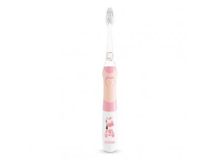 NENO FRATELLI elektrický zubní kartáček, pro děti od 6 let, LED podsvícení, nylonová vlákna, růžový NEN-BAB-SC004
