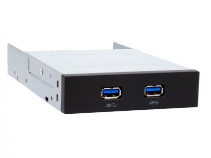 CHIEFTEC interní box do 3,5", 2x USB3.0, černý MUB-3002