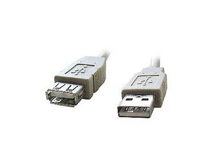 Kábel CABLEXPERT USB A-A 1,8m 2.0 predlžovací HQ Black, pozlátené kontakty CCP-USB2-AMAF-6
