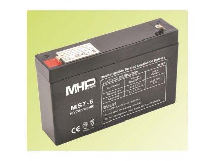 Pb akumulátor MHPower VRLA AGM 6V/7Ah (MS7-6) MS7-6