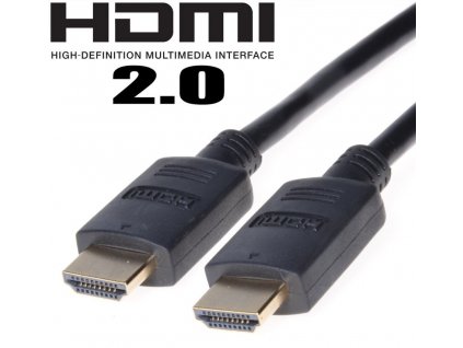 PremiumCord HDMI 2.0 High Speed+Ethernet, zlacené konektory, 2m kphdm2-2