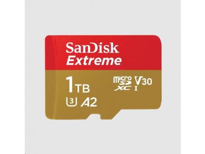 Karta SanDisk micro SDXC 1TB Extreme (190 MB/s Class 10, UHS-I U3 V30) + adaptér SDSQXAV-1T00-GN6MA