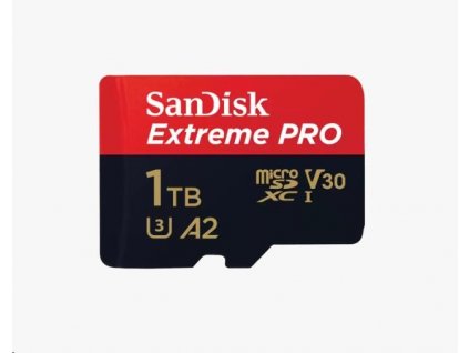SanDisk micro SDXC karta 1TB Extreme PRO (200 MB/s Class 10, UHS-I U3 V30) + adaptér SDSQXCD-1T00-GN6MA