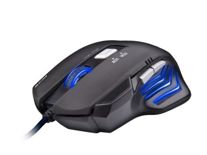 C-TECH myš AKANTHA, herná, modré podsvietenie, 2400 DPI, USB GM-01