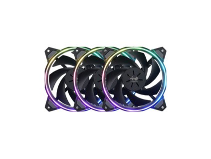 InWin Case fan Sirius Loop ASL120, 120mm, ARGB, Black (Triple pack+ ARGB Controler) 2RAKFS006904