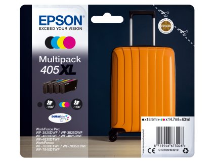 Epson Multipack 4 Colours 405XL DURABrite Ultra Ink C13T05H64010