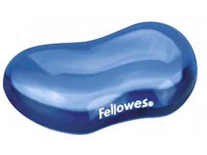 Modrá gélová podložka pod zápästie Fellowes CRYSTAL felfergwpadcrystb