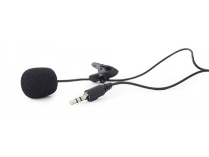 Mikrofon s klipsňou, GEMBIRD MIC-C-01, čierny MIC-C-01