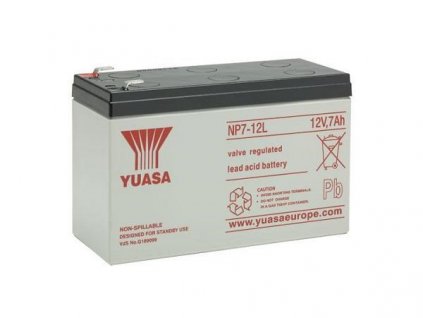 Baterie - YUASA NP7-12L (12V/7Ah - Faston F2 250), životnost 5let 13710
