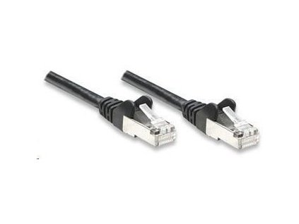 Intellinet Patch kábel, kompatibilný s Cat5e, CCA, SF/UTP, PVC, RJ45, 2 m, čierny 335645