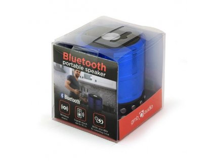 Gembird Bluetooth reproduktor, modrý SPK-BT-08-B