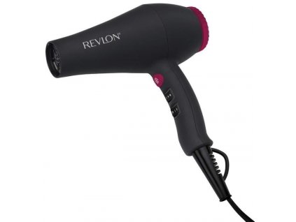Revlon Smooth Brilliance RVDR5251E fén na vlasy, 2000 W, 2 rychlosti, 3 teploty, 2 nástavce, černý RVDR5251E