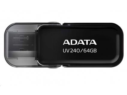 ADATA Flash Disk 64GB UV240, USB 2.0 Dash Drive, čierna AUV240-64G-RBK