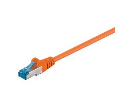 Wentronic Patch kábel Cat6A, SFTP, LS0H, 0,5m, oranžový W.93662