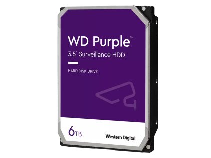 WD Purple Surveillance 3,5" HDD 6,0TB CMR 256MB SATA 6Gb/s WD64PURZ