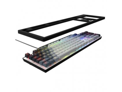 Lorgar Azar 514, mechanická herná klávesnica, RGB podsvietenie, 18 režimov, USB-C, biela LRG-GK514W-US