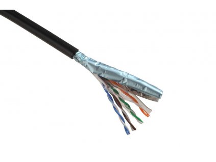 Solarix Kabel SXKD-5E-FTP-PE drát c5e venkovní, 305m 27655192