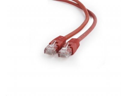 Gembird patch kábel Cat6 UTP, 0.5 m, červený PP6U-0.5M/R