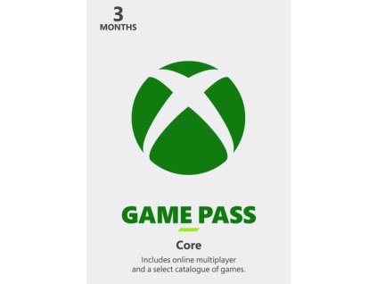 MICROSOFT Xbox Game Pass Core 3M, 3 mesiace 3D5-00029