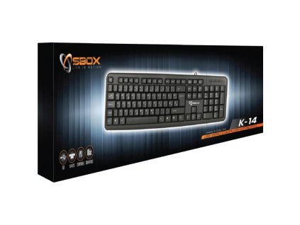 SBOX K-14 USB Klávesnica SK/CZ K-14