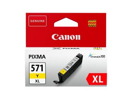 kazeta CANON CLI-571Y XL yellow MG 5750/5751/6850/6851/7750/7751 (336 str.) 0334C001