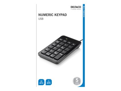 DELTACO TB-120, Numerická USB klávesnica TB-120
