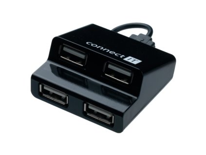 CONNECT IT CI-108 USB hub 4 porty STEP čierny CI-108