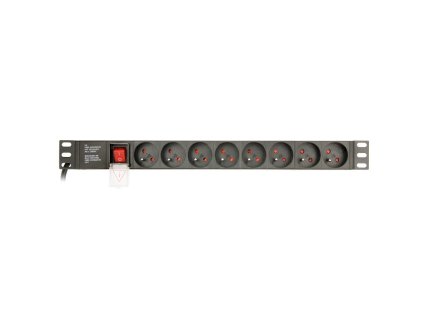 GEMBIRD Predlžovačka 8x FR/SCHUKO, 10A, 3m EG-PDU-014-F