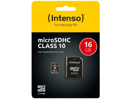 INTENSO Micro SDHC karta 16GB Class10 3413470