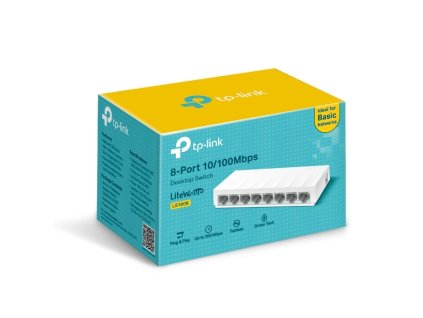 TP-Link LS1008, Switch 8-Port/100Mbps/Des LS1008