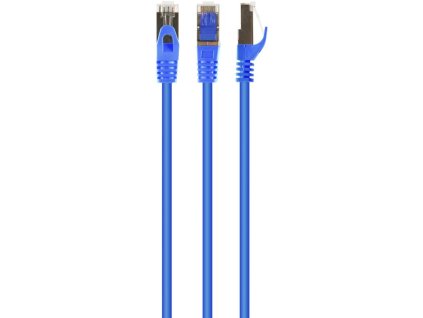 PATCH KABEL S/FTP cat.6a LSZH 1m blue PP6A-LSZHCU-B-1M