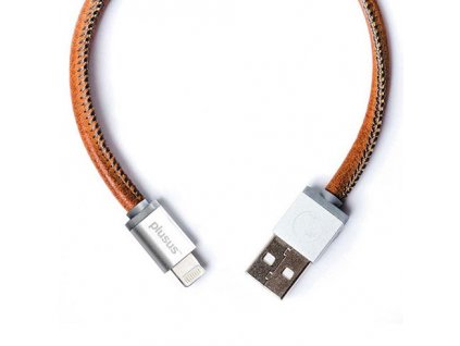 PlusUs kábel LifeStar Premium Lightning to USB 1m - Silver/Dark Grey LST2001100