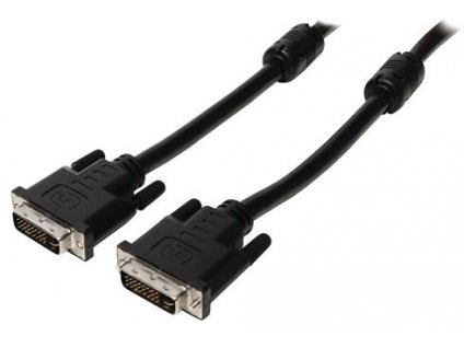 Valueline DVI-I kábel k monitoru 24+5M/24+5M, 2m, čierny VLCP32050B20