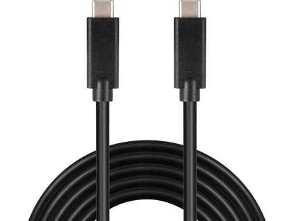 PremiumCord USB-C kábel (USB 3.1 gen 2, 3A, 10Gbit/s) čierny, 2m ku31cg2bk